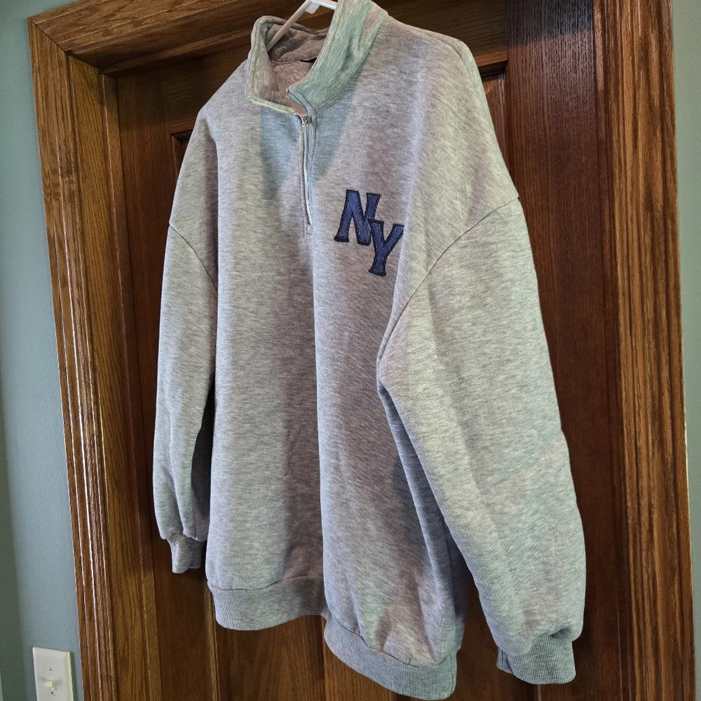 SHEIN Gray Fleece-Lined Sweatshirt - Picture 9 of 15